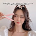 Miniatyrbillede 4 af 8: Hårrod Fluffy Clips Pandehår Styling Frisør Hårnåle random color 5pcs