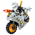Miniatyrbillede 2 af 4: 8 stk Minifigurer Mini Figurer Ninjago Motorcykel Sæt Klodser Ninja