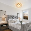 Miniatyrbilde 2 av 5: Lysekrone - Lotus design lampe Skjerm for montering IQ taklampe Sett med kabel...