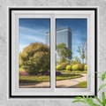 Hemmed, Not Cuttable 130cm x 150cm Self-Adhesive Window Screen – Washable, Mosquito-Proof, Fine Mesh Design