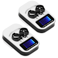 Miniatyrbild 4 av 8: 2 st LCD knappcellsbatteriladdare för LIR2016 LIR2025 LIR2032 ML2016 ML2025 ML2032 CR2032 EU-kontakt 100‑240V 0.2