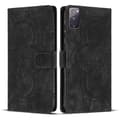 Mandala præget retro frostet læder telefoncover Sort Black_yux Sort Black For Samsung Galaxy S20 FE
