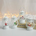 Miniatyrbilde 2 av 3: Jul Bærbar Nattlampe (med Batteri) 4 Stykker Mini Retro Skrivebords Jul Lys, Egnet for Juletre Bord Uteplass Hagefest