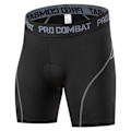 Pikkukuva 1 / 5: Miesten 3D-pehmustetut MTB-pyöräilyhousut hengittävät Musta-Harmaa Black-Grey L