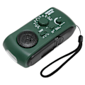 Miniatyrbild 6 av 10: Handvevsradio Portabel Praktisk LED-ficklampa Utomhus Multi Band AM/FM/SW Solar Handvevs Väderradio - W