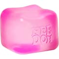 NeeDoh NiceCube - Stor klembar isbit-fidgetleke for barn, sensoriske fidgets i flerfarget rosa rosa