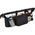 Double Stroller Organizer for Bob Duallie and Baby Jogger City Mini GT2, Double Stroller with 2 Cooler Pockets Svart
