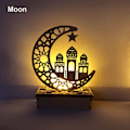 Pikkukuva 1 / 10: LED-puinen seinäkoriste Kuu Tähti MOON Moon