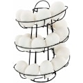 Miniatyrbillede 1 af 5: Ægge Dispenser Spiral Opbevaring, Metal Jern Holder Stativ Køkken Display Stand, f...