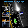 Miniatyrbild 3 av 5: Batteridriven luftkompressor för däck, 150 PSI automatisk avstängning, luftpump med LED-ljus, digital mätare för exakta tryckavläsningar, svart