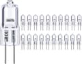 20-pack G4 Halogen Lamps Warm White 20W Pin Lamps (20-p 20W (20-Pack)