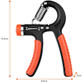 Miniatyrbilde 10 av 10: Håndtrener, Håndgrepsstrening, Justerbar Grepsstyrketrener Underarms Trener Enhet red