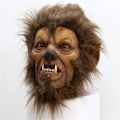 Miniatyrbild 1 av 4: Realisttisk vargmask, läskig varulvsmask, skräckdjursmask för Halloween jul fest djurdräkt pälsdräkt huvud månskensvarulvsmask