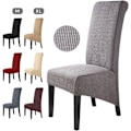 Miniatyrbilde 1 av 5: Spisestuestoltrekk i flere deler Jacquard stretch avtagbart vaskbart