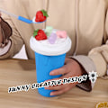Miniatyrbilde 4 av 8: 1:a Frozen Magic Squeeze Cup Slushy Maker Cup blå
