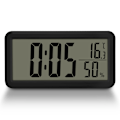 Miniatyrbild 1 av 7: LED väggklocka, 15 cm digital väckarklocka - LED-klocka med