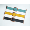 Miniatyrbild 11 av 11: Modern Rosegold Buckle Läderarmband till Apple Watch 42mm Ljusblå