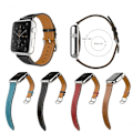 Miniatyrbild 3 av 5: Äkta läder armband till Apple Watch 38mm Blå