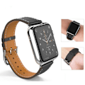 Miniatyrbild 2 av 5: Äkta läder armband till Apple Watch 38mm Blå