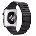 Miniatyrbild 7 av 9: För Apple Watch 38mm Loop magnetlåsspänne PU läder armband Brun