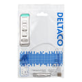 Miniatyrbild 2 av 2: DELTACO USB-synk-/laddarkabel MFi USB Typ A-Lightning 50cm Vit