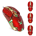 Miniatyrbild 4 av 11: ZERODATE  X800 USB 8 programmerbara knappar 3200 DPI  Svart