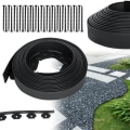 Miniatyrbild 1 av 4: Flexibel gräsmatta i plast - XMTECH - 30m - Svart - Hög kvalitet - Enkel installation Svart