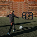 Miniatyrbild 3 av 4: Fotbollsmål - XMTECH - 2 i 1 - Pop-up - Träning - Transportväska svart/orange