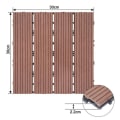 Miniatyrbild 2 av 4: XMTECH 22 delar Trädgårdsplattor, 30x30cm WPC terrassplattor, golv för utomhusterrass, brun (1 m²)