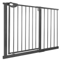 Miniatyrbild 1 av 4: XMTECH Safety Gate, Justerbar Längd dim.105-115 cm, Tvåvägsöppning - utan borrning, svart, för barn och djur