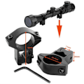 Miniatyrbild 2 av 4: XMTECH 3-9x40EG avståndsmätare Riflescope - Röd - Mil-Dot Illuminated Hunting