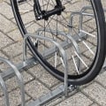 Miniatyrbild 4 av 4: XMTECH Golvmonterat cykelställ förvaringsställ för 6 cyklar Cykelställ i metall Cykelställ, silver Pengar