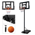 Miniatyrbild 1 av 4: Basketbollställ - XMTECH - Justerbar 135-305 cm - Svart - Portabel med hjul - Stabil bas Svart
