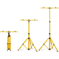 Miniatyrbild 4 av 4: Teleskopstativ för LED byggstrålkastare - UISEBRT - Höjdjusterbar - Gul