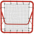 Miniatyrbild 1 av 4: UISEBRT Football Rebound Net, för fotbollsträning, med 5 justerbara nivåer, röd stålram, 100 x 100 x 65 cm