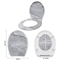 Miniatyrbild 2 av 4: WC-säte med fallbroms - UISEBRT - Universell - Duroplast och kromlegering ABS - Sjöstjärna