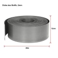 Miniatyrbild 2 av 4: UISEBRT 20m Plast Trädgård Gräsmatta Kant 12cm Hög Solid Dekorativ Parterre PP Turf for Curves Simbassäng Grå Grå