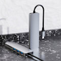 Miniatyrbild 6 av 11: 6 i 1 Multi-Port USB C Hub Docking Station 4K Stöds, A3D4 Y2L4 H9W1
