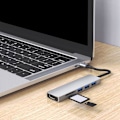 Miniatyrbild 11 av 11: 6 i 1 Multi-Port USB C Hub Docking Station 4K Stöds, A3D4 Y2L4 H9W1