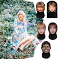 Miniatyrbild 7 av 10: Taylor Swift 3D Mask Lisa 3D-Printad Rolig Huvtröja Ansikte Show Parodi Knepig Balaclava 5-Michael 1 Pc