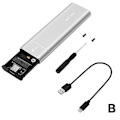 Miniatyrbild 7 av 11: M.2 NVMe SSD-kapsling USB 3.1 Gen 2 till NVMe PCI-E M.2 Drive SSD Hårddisk Ny sliver NGFF
