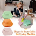 Miniatyrbild 2 av 10: Magnetisk Sömnadsguide för Symaskin, 2024 Ny Polygonal Multifunktionell Sömnadsguide Fållvikare med Skala, Magnet Anti-Slip Grepp Symaskin Green 1pcs