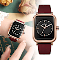 Miniatyrbild 4 av 11: Damklocka Ny 2024 Original Quartz Silikon 9961 Vit Svart Mode Fritid O0r3 Red One size