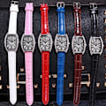 Miniatyrbild 7 av 11: Dam Quartz Klocka Retro Stil Tunnformad Armbandsur Klocka Kvinnlig Student C3s0 Black One size