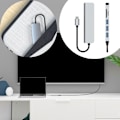 Miniatyrbild 4 av 11: 6 i 1 Multi-Port USB C Hub Docking Station 4K Stöds, A3D4 Y2L4 H9W1