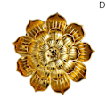 Miniatyrbild 1 av 11: Rökelsehållare Rökelsepinnehållare Lotus Rökelsebrännare Mini Vi big gold One-size