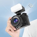 Miniatyrbild 6 av 11: Mjukt ljusskydd för Godox IM30 IFlash Pocket Camera Flash Diffuser.- L4O5 blue For Godox iM30