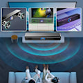 Miniatyrbild 8 av 11: Lång Trådbunden Bluetooth Högtalare~ Y6P1 F8L9 R5N5 M8R6 V8F5 blackB Wired+Bluetooth