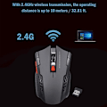 Miniatyrbild 3 av 11: Mus Möss Laptop Dator Trådlös PC Optisk Scroll 2.4 Sladdlös Red One-size