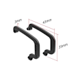Miniatyrbild 2 av 11: Gimbal Bumper PTZ Skyddsram För Avata 2 Aluminium Skydd Legering S1N4 M9K3 red For DJI Avata 2